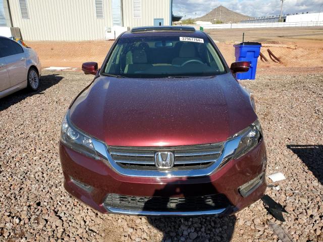 1HGCR2F70DA041233 - 2013 HONDA ACCORD EX BURGUNDY photo 5