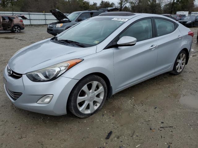 5NPDH4AE9CH127509 - 2012 HYUNDAI ELANTRA GLS SILVER photo 1