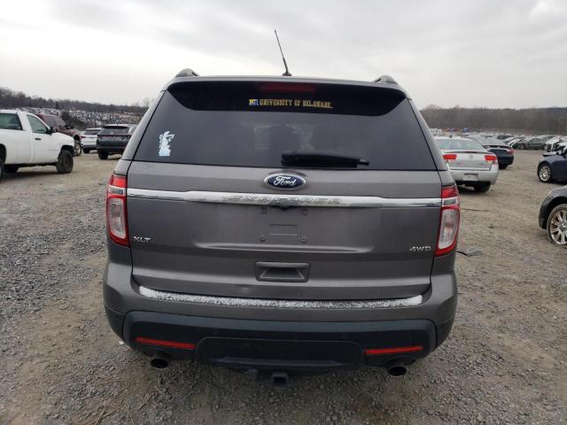 1FM5K8D85DGC22881 - 2013 FORD EXPLORER XLT GRAY photo 6