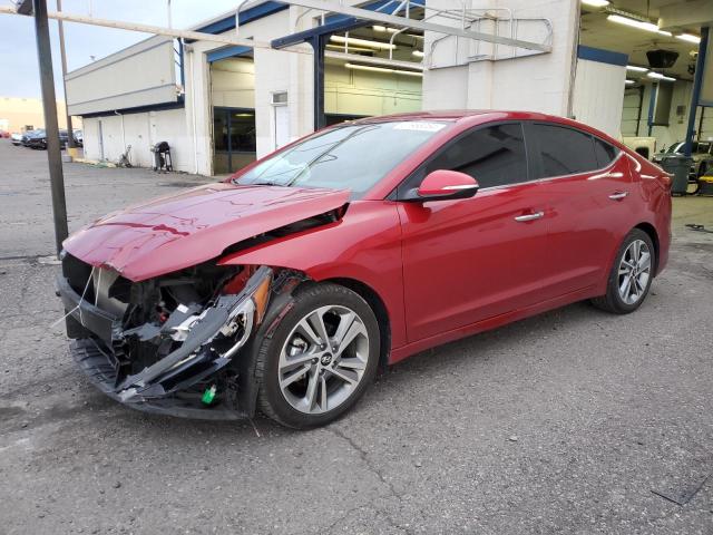 KMHD84LF3HU365516 - 2017 HYUNDAI ELANTRA SE RED photo 1