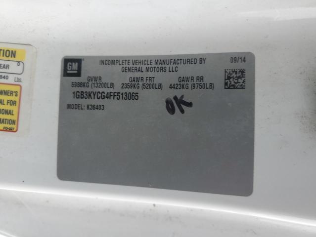 1GB3KYCG4FF513065 - 2015 CHEVROLET SILVERADO WHITE photo 13