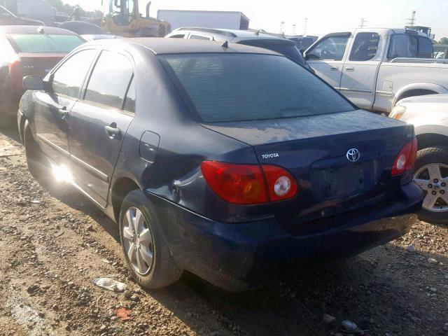 1NXBR32E33Z086728 - 2003 TOYOTA COROLLA CE BLUE photo 3