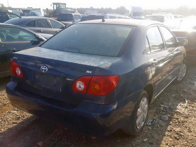 1NXBR32E33Z086728 - 2003 TOYOTA COROLLA CE BLUE photo 4