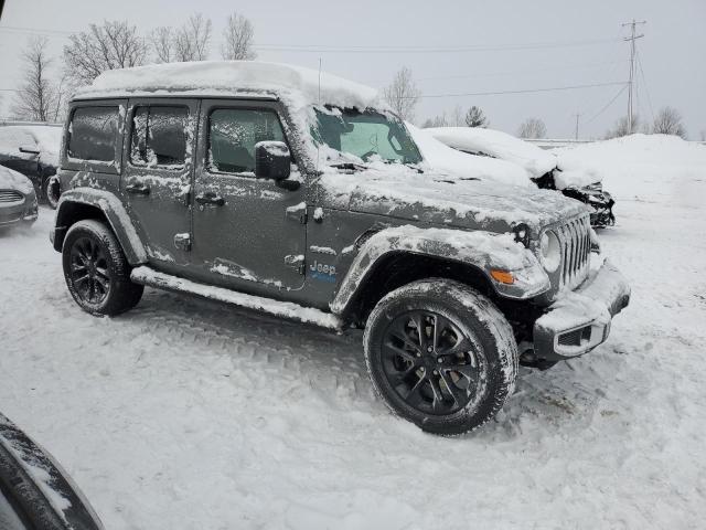 1C4JJXP69MW749953 - 2021 JEEP WRANGLER U SAHARA 4XE SILVER photo 4