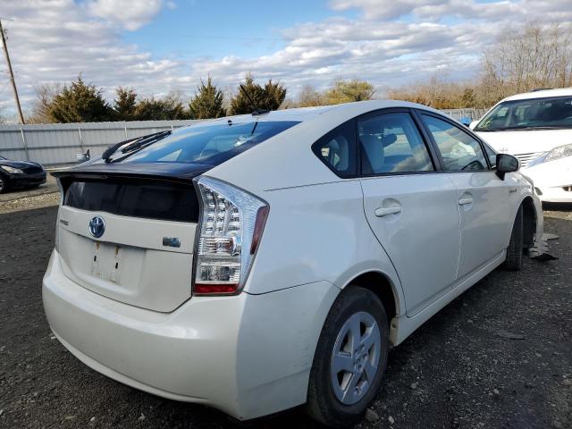 JTDKN3DU5A1019521 - 2010 TOYOTA PRIUS WHITE photo 3