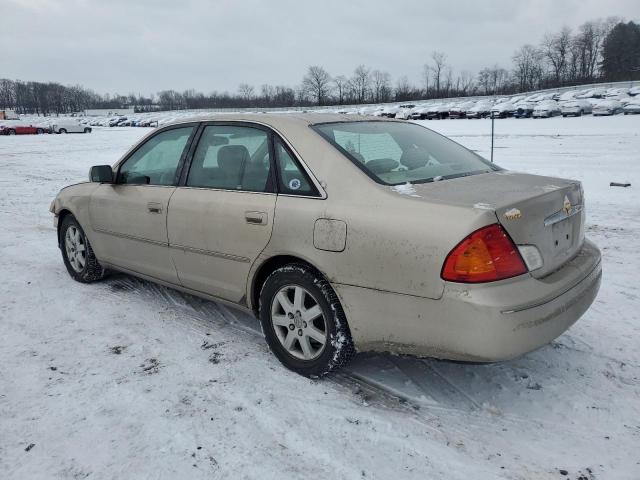 4T1BF28B92U216896 - 2002 TOYOTA AVALON XL BEIGE photo 2