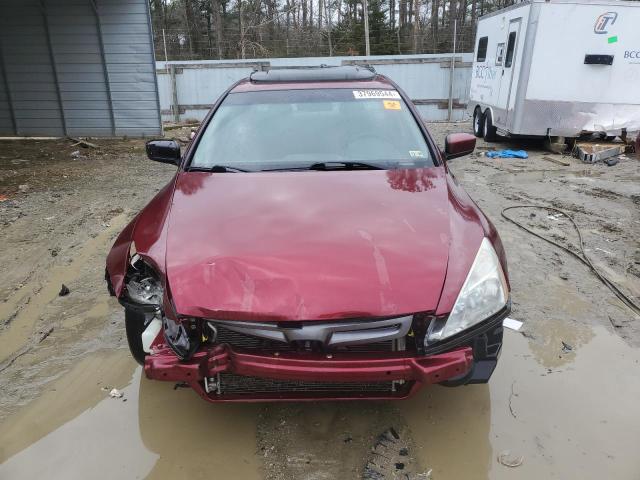 1HGCM56765A180977 - 2005 HONDA ACCORD EX MAROON photo 5