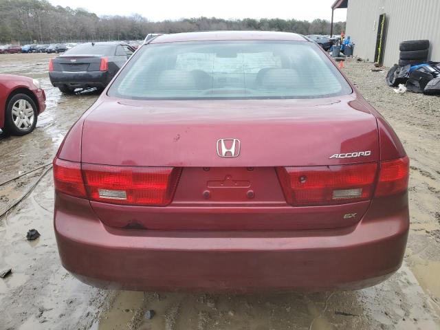 1HGCM56765A180977 - 2005 HONDA ACCORD EX MAROON photo 6