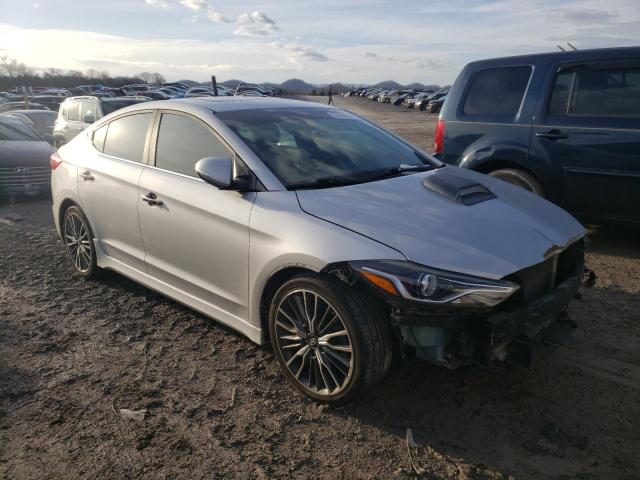 KMHD04LB7JU506162 - 2018 HYUNDAI ELANTRA SPORT SILVER photo 4