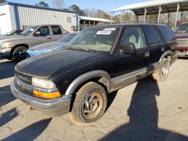 1GNDT13W4Y2127792 - 2000 CHEVROLET BLAZER BLACK photo 1