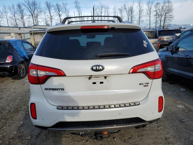 5XYKWDA71EG522874 - 2014 KIA SORENTO SX WHITE photo 6