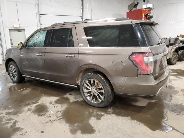 1FMJK2AT9JEA21707 - 2018 FORD EXPEDITION MAX LIMITED BROWN photo 2