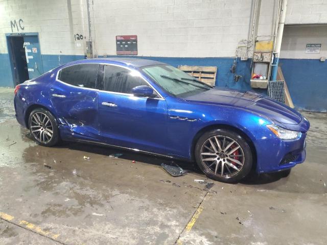 ZAM57YTA3J1287197 - 2018 MASERATI GHIBLI S BLUE photo 4