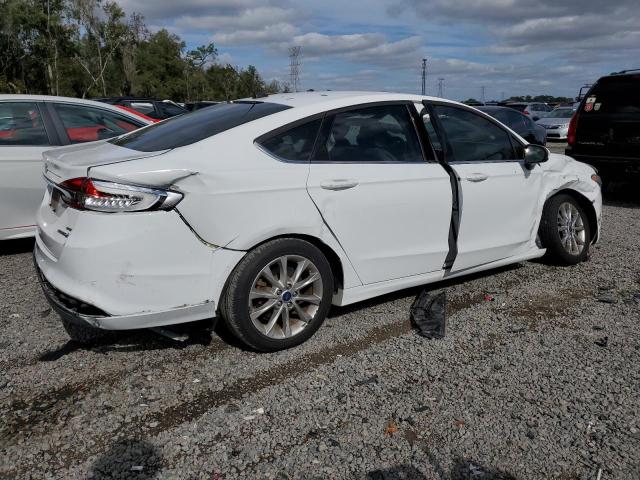 3FA6P0LU9HR356839 - 2017 FORD FUSION SE HYBRID WHITE photo 3