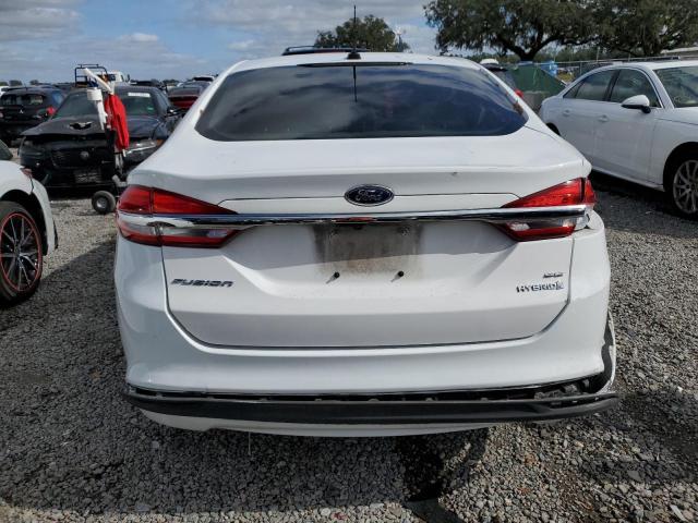 3FA6P0LU9HR356839 - 2017 FORD FUSION SE HYBRID WHITE photo 6