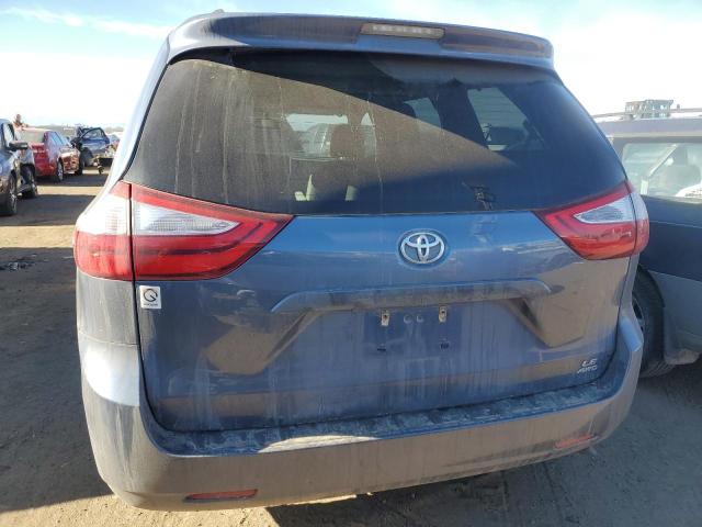 5TDJZ3DC4HS184447 - 2017 TOYOTA SIENNA LE BLUE photo 6