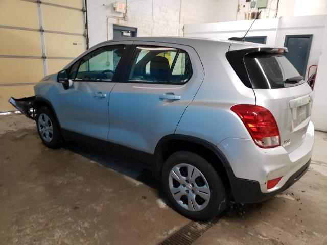 KL7CJKSB0HB248234 - 2017 CHEVROLET TRAX LS SILVER photo 2