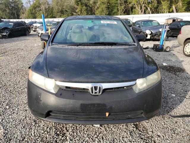 1HGFA16597L119563 - 2007 HONDA CIVIC LX BLACK photo 5