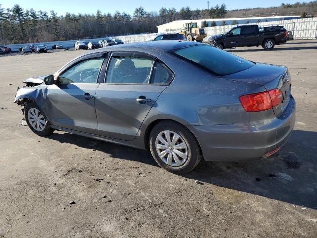 3VW1K7AJ1EM400634 - 2014 VOLKSWAGEN JETTA BASE SILVER photo 2