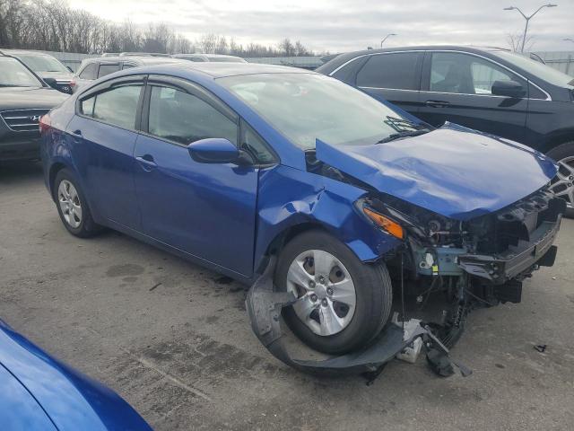 3KPFK4A70HE075730 - 2017 KIA FORTE LX BLUE photo 4