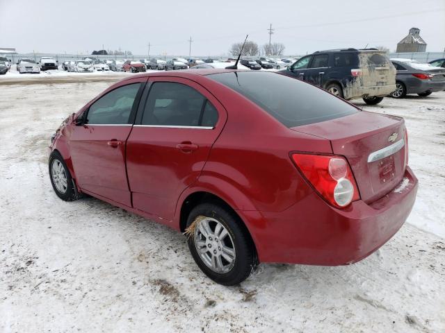 1G1JC5SH2C4218863 - 2012 CHEVROLET SONIC LT RED photo 2