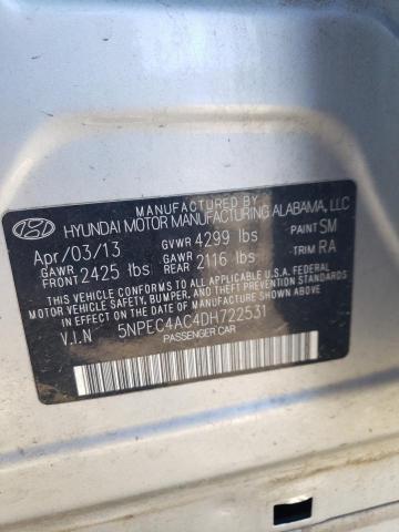 5NPEC4AC4DH722531 - 2013 HYUNDAI SONATA SE SILVER photo 13