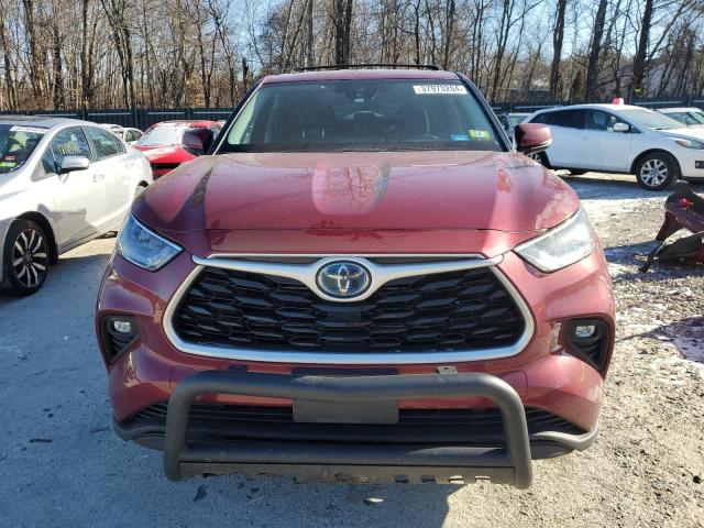 5TDBBRCHXLS503786 - 2020 TOYOTA HIGHLANDER HYBRID LE RED photo 5