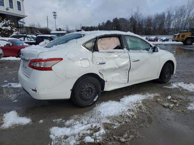 3N1AB7AP4FY340501 - 2015 NISSAN SENTRA S WHITE photo 3