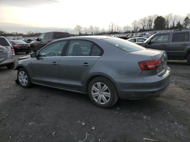 3VW2B7AJ8HM385154 - 2017 VOLKSWAGEN JETTA S GRAY photo 2