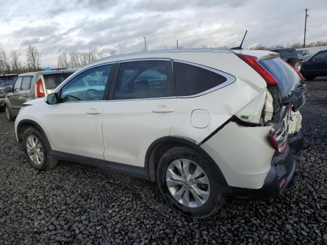 5J6RM4H7XEL105360 - 2014 HONDA CR-V EXL WHITE photo 2