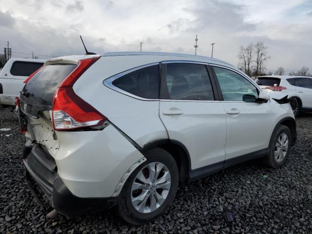 5J6RM4H7XEL105360 - 2014 HONDA CR-V EXL WHITE photo 3