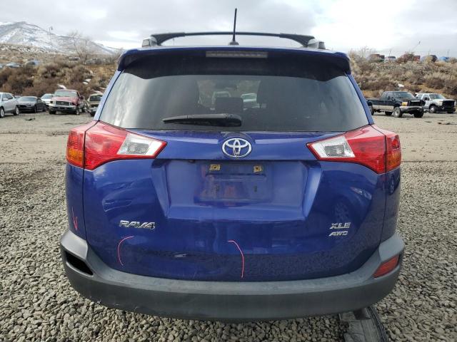 2T3RFREV2FW379943 - 2015 TOYOTA RAV4 XLE BLUE photo 6