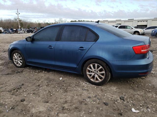 3VWD17AJ8FM246313 - 2015 VOLKSWAGEN JETTA SE BLUE photo 2