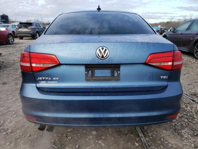 3VWD17AJ8FM246313 - 2015 VOLKSWAGEN JETTA SE BLUE photo 6