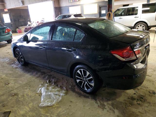 19XFB2F90DE059522 - 2013 HONDA CIVIC EXL შავი ფოტო 2