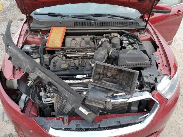 1FAHP2E87EG121444 - 2014 FORD TAURUS SEL BURGUNDY photo 11