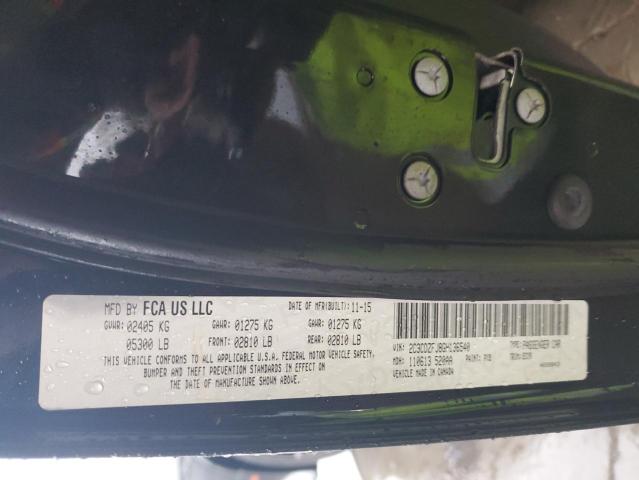 2C3CDZFJ8GH136540 - 2016 DODGE CHALLENGER R/T SCAT PACK BLACK photo 12