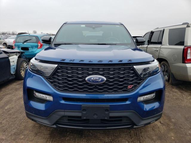 1FM5K8GC2MGC02345 - 2021 FORD EXPLORER ST BLUE photo 5