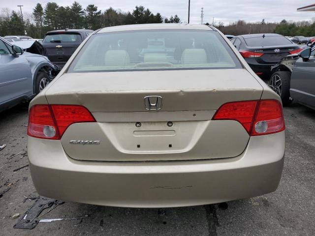 1HGFA16877L117823 - 2007 HONDA CIVIC EX TAN photo 6