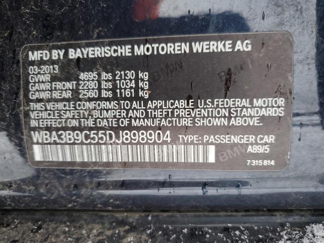 WBA3B9C55DJ898904 - 2013 BMW 335 XI BLUE photo 13