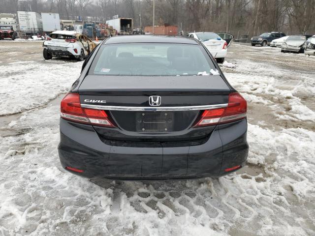 19XFB2F57DE084396 - 2013 HONDA CIVIC LX BLACK photo 6