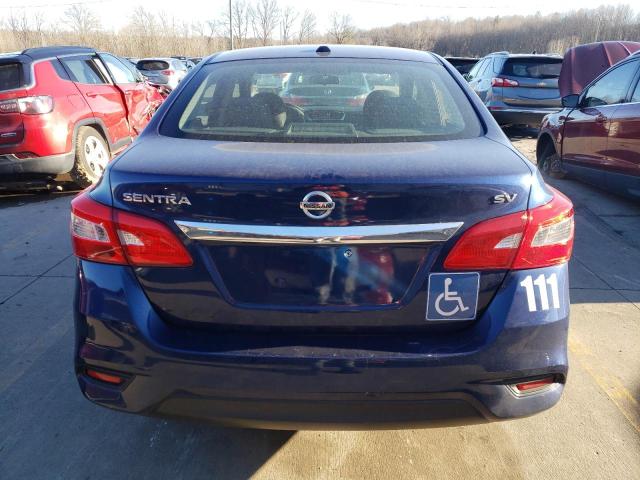 3N1AB7AP5HY271241 - 2017 NISSAN SENTRA S BLUE photo 6