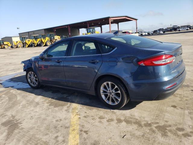 3FA6P0HD7KR227854 - 2019 FORD FUSION SE TEAL photo 2