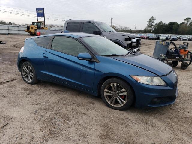 JHMZF1D66DS002080 - 2013 HONDA CR-Z EX BLUE photo 4