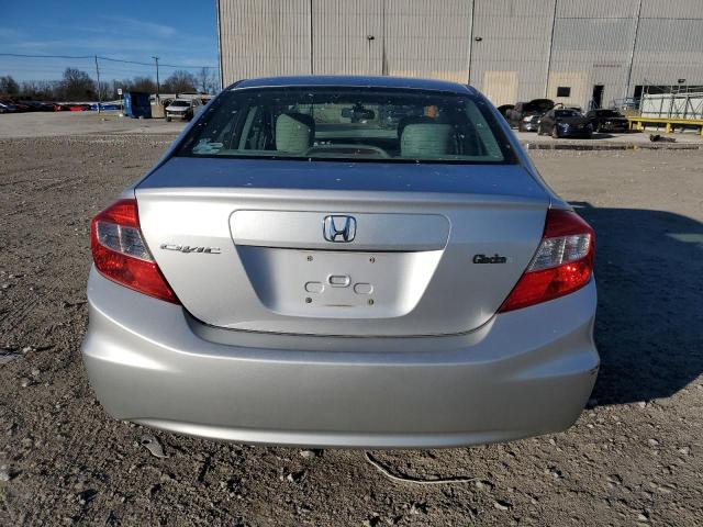 19XFB2F5XCE081622 - 2012 HONDA CIVIC LX SILVER photo 6