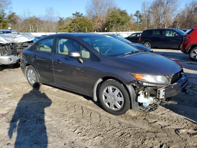 19XFB2F58CE318592 - 2012 HONDA CIVIC LX GRAY photo 4