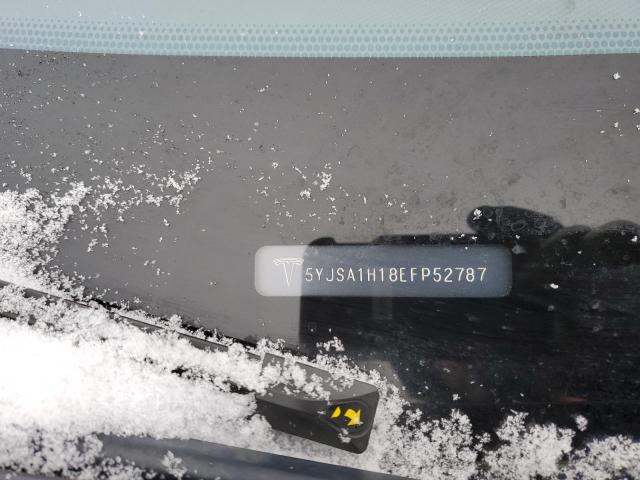 5YJSA1H18EFP52787 - 2014 TESLA MODEL S შავი ფოტო 12