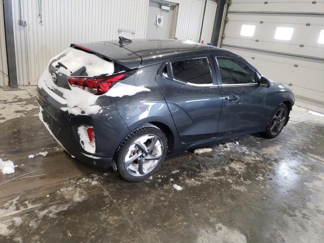 KMHTG6AF1KU009537 - 2019 HYUNDAI VELOSTER BASE CHARCOAL photo 3