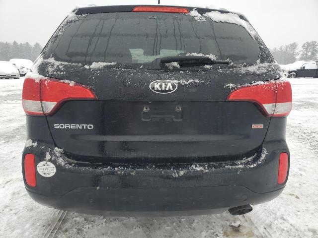 5XYKTDA69FG605941 - 2015 KIA SORENTO LX BLACK photo 6