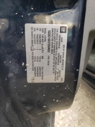 1GCEC19X37Z604652 - 2007 CHEVROLET SILVERADO C1500 CLASSIC BLUE photo 12